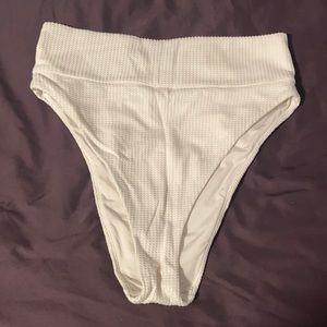 Aerie high cut cheeky waffle swim bottoms